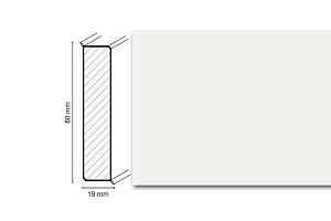 Плинтус Широкий плинтус Cubu flex life XL 80/19 5012 Белый фото  | FLOORDEALER